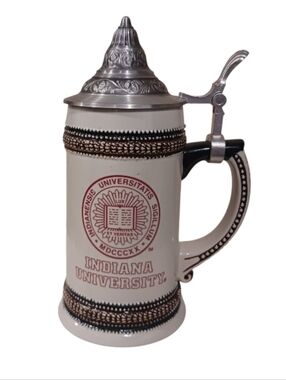 Domex Indiana University Hinged Zinn Lid Beer Stein